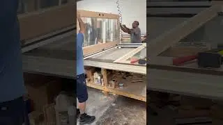 Custom door incoming! 🚪 #fyp #foryou #fy #millwork #woodworking #doors #carpentry #builder #diy