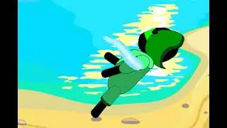 The waited street man avatar guy fight vs The greeny weird guy that is so easy maybe short