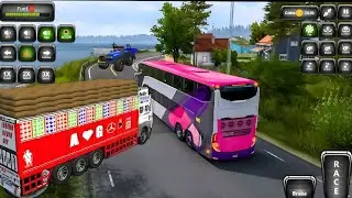 US Passenger Bus Coach Driver | Realistic Bus Driving Gameplay 🚌. #bus #rolex #viral @eAndriod 