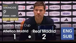 Atletico Madrid 1 - 2 Real Madrid - Engish Dub Post-Match Press Conference Super Cup Xabi Alonso 26