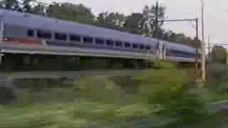 SEPTA Railworks Passenger Train with diesel RL1 61 on its way to Doylestown June 1993