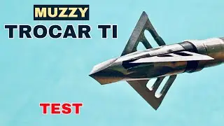 MUZZY TROCAR TI 100 gr Broadhead Test