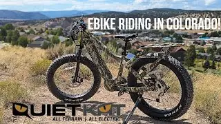 Riding a QuietKat Ebike in Colorado BLM Lands!