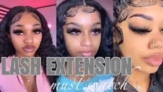 INDIVIDUAL FALSE LASH EXTENSIONS COMPILATION 2023😍✨