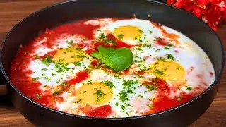 One-Pan Recipe - Just Add Eggs With Tomatoes and Onions | Easy Lunch Recipe | Delicious Breakfast