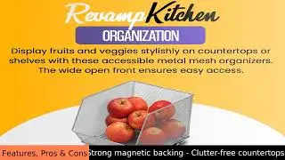 YBM HOME: Magnetic Storage Caddy - Silver (2) Review - Pros & Cons - YBM HOME storage basket