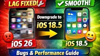 iOS 26 Lag Problem FIXED! 🔧 | Downgrade to iOS 18.5 | Bugs & Performance Guide #iOS26 #iPhone14Pro