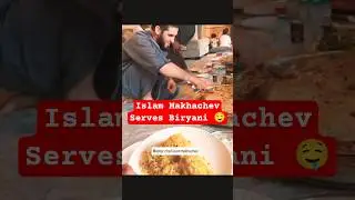 🤤 Islam Makhachev Serves Food #ufc #mma #islammakhachev