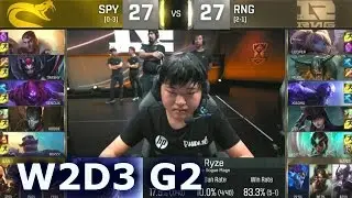 SPY vs RNG - Worlds 2016 W2D3 Group D | LoL S6 World Championship Week 2 Day 3 Splyce vs RNG G2