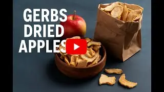 Gerbs Dried New England Apple Slices, No Sugar Added, Top 14 Food Allergen Free, Made in USA