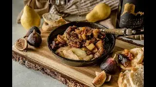 Brown Butter Fig & Pear Baked Brie