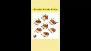 Hedgehog Alphabet Printable #chanafavors