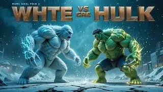 WHITE TITAN APE vs GREEN BEHEMOTH — EPIC Fight in Frozen Valley. 