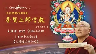 佐欽宫渤仁波切 Gonpo Rinpoche རྫོགས་ཆེན་མགོན་པོ་རིན་པོ་ཆེ། 42 - 9【普賢上師言教念修金剛薩埵】念修百字明{一}
