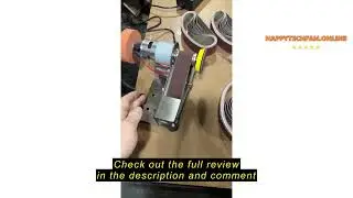 Review YIDOFENG Multifunctional Mini Belt Sander, Electric Knife Sharpener, 15 Degree Belt Grinder,7