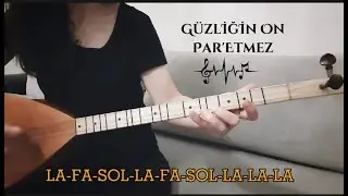 Güzelliğin on para etmez,  bağlamada, sazda nasıl çalınır, kolay nota solfej  Aşık Veysel🕯sesver