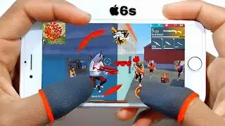 30kill Iphone 6 Free Fire Gameplay test full max settings HUD+DPI+ MACRO 1 gb ram🤯