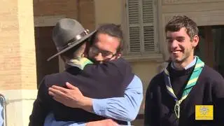Fabrizio ed Elena _Dal Santuario della Santa Casa scout in partenza