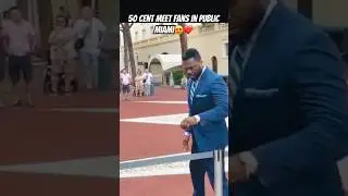 50 cent meet fans in public miami😍#rap #hiphop #rapper #americanrapper #50cent #shorts #rapperlife