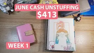 June CASH UNSTUFFING | WEEK 1 | BUDGET WITH LEIA