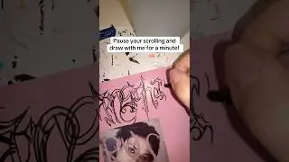 ASMR // Drawing on my Stray Kids DO IT Bangchan poster🤭❤️#kpop #straykids #photocard #skz #art #diy
