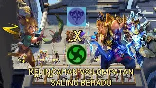 PERTARUNGAN SYNERGY ANTARA JOY ASTRO POWER VS GATOTKACA ELEMENTALIST DENGAN SKILL KECEPATAN KILAT