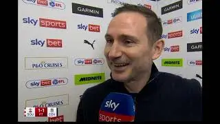 Wow Frank Lampard responds to the post-match coming together between the two teams and staff 