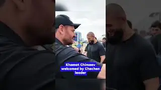 Khamzat Chimaev Welcomed Home by Ramzan Kadyrov 🤝 #KhamzatChimaev #UFC