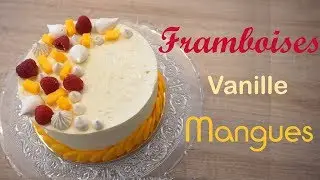 Je pâtisse un entremet mangue vanille framboise