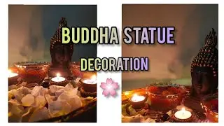 🌸 Buddha Statue decoration | Easy Table decoration ideas #letsdecorate