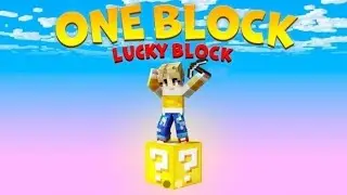 One block lucky block #minecraft #oneblock 