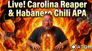 LIQUID FIRE?! 🌶️ Drinking a Carolina Reaper & Habanero APA Live! Thermal Catalyst by Atom Beers