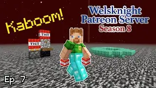 Breaking the Nether Roof on the Welsknight Patreon Minecraft Server