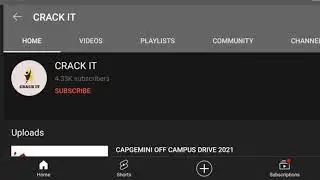 COGNIZANT OFF CAMPUS DRIVE 2021