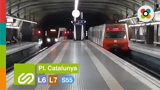 L6 L7 S55 FGC Plaça Catalunya 2014 | Sèrie UT 111 i UT 113