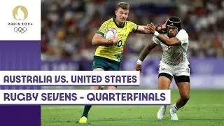 🇦🇺 Australia vs. United States 🇺🇸 | Men's Rugby Sevens Quarterfinals | Match Highlights