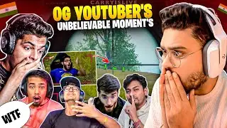 TOP 10 PUBG OG 🇮🇳 YOUTUBER'S UNBELIEVABLE MOMENTS | REACTION @ThorGaming77 