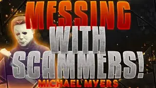 MESSING WITH SCAMMERS!! MICHAEL MYERS!! MADDEN MOBILE 16!!