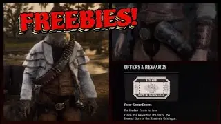 FREEBIES- Harshaw Gauntlets, white Clairborn Coat, San Luis Shore Treasure Map in Red Dead Online