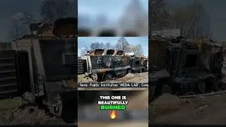 BURNT RUSSIAN PANTSIR: Glass MELTED from Intense Fire! #shorts