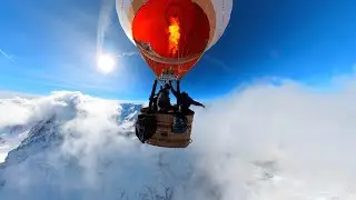 Alpenüberquerung mit einem Heissluftballon
