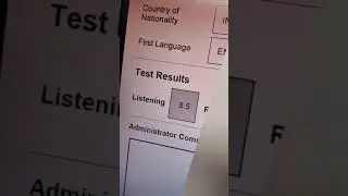 IELTS SCORE