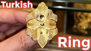 turkish gold jewellery designs | flower ring design | anguhti design | dubai design ring | nano ring