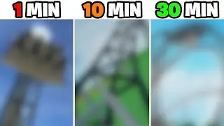 1 Min Vs 10 Min Vs 30 Min Beyond Vertical Coaster In Theme Park Tycoon (Roblox)!