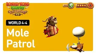 🌴 Donkey Kong Country Returns HD - Level 4-4 100% Walkthrough | All Puzzle Pieces & KONG Letters