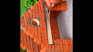 Why Is Everyone Shocked by This Mini Brick House? #vfuho​  #miniature​ #house​ #diy​