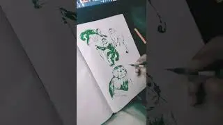 monkey brushpen drawings #art #drawing #brushpen drawing