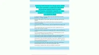 California DMV Written Test Study Guide NEW 20252026 UPDATE COMPLETE DRIVERS LICENSE  PERMIT PREP GU