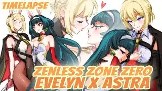 The Stars Align - Drawing Evelyn & Astra [TIMELAPSE]