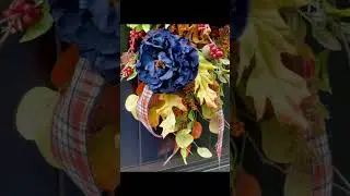 How to Make a Fall Swag Wreath for your Front Door | DIY Fall Wreath | Fall Wreath Tutorial 🍂